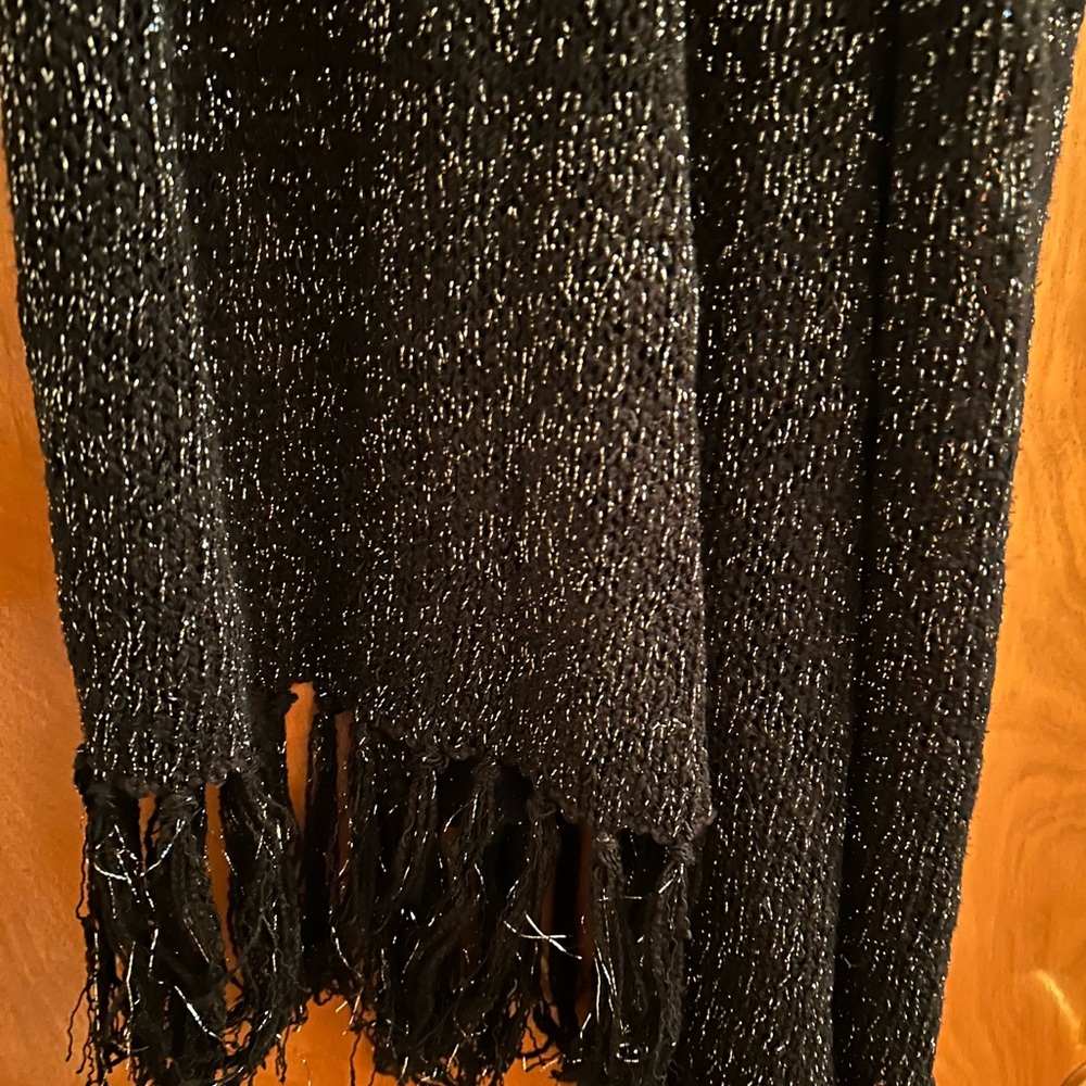 Beautiful black and silver scarf